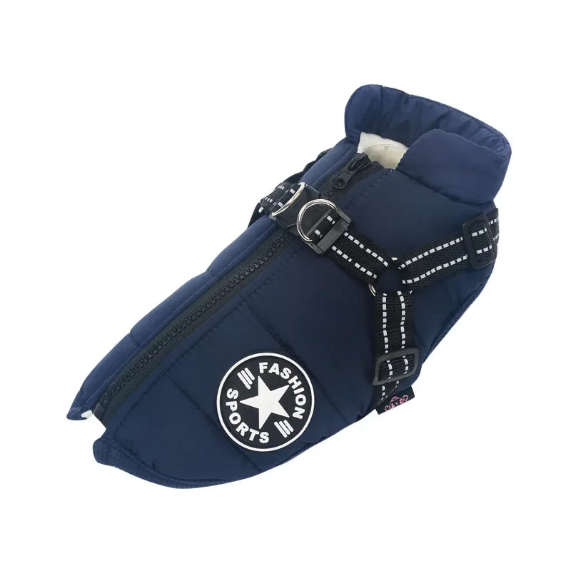 Pet Dog Winter Jacket with Harness