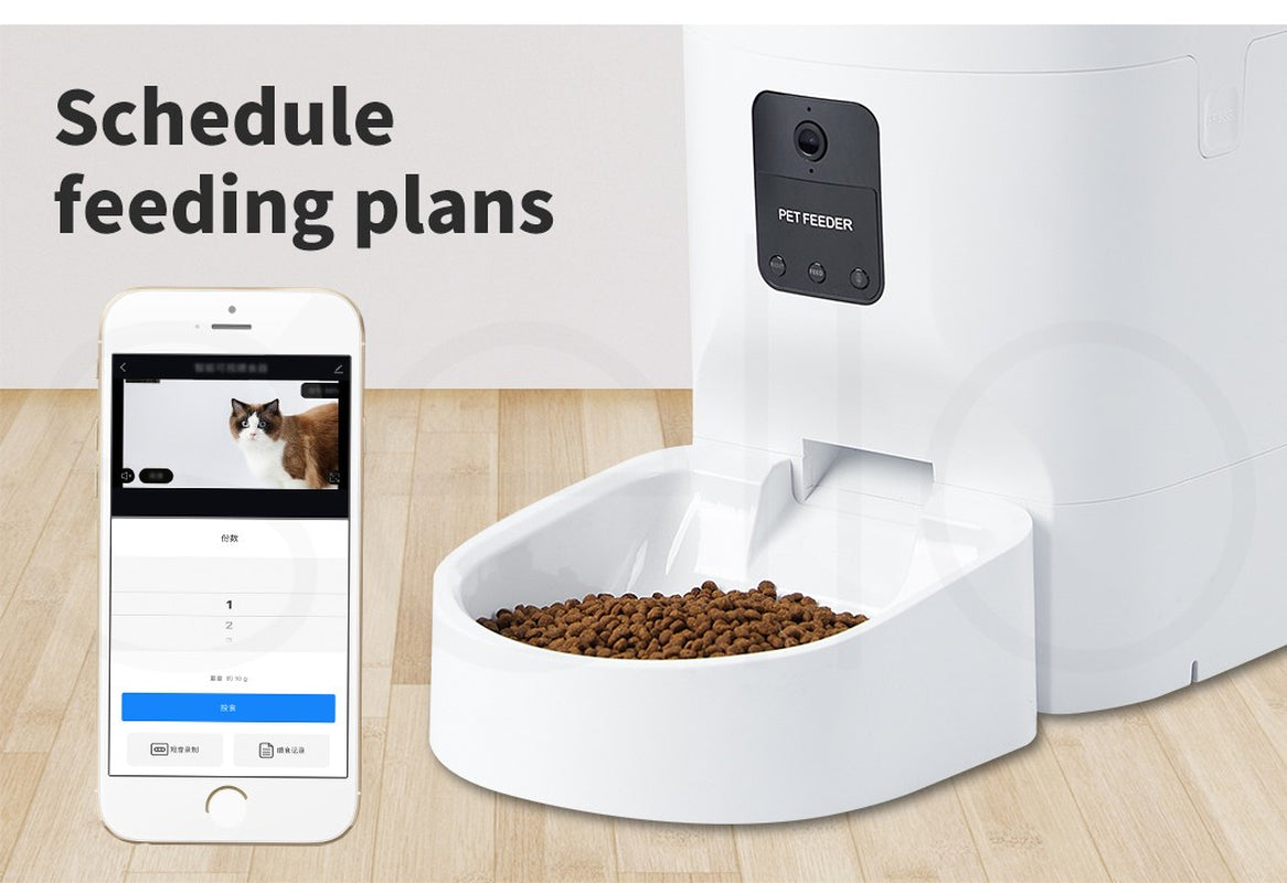 Pawz 9L Auto Pet Feeder Automatic Camera Cat Dog Smart Wifi App Food Dispenser