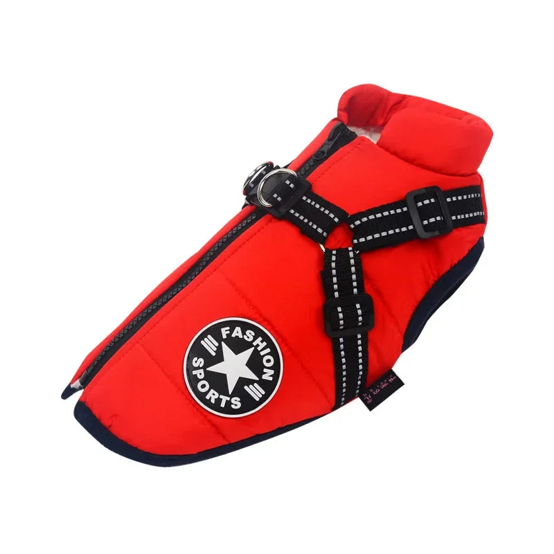 Pet Dog Winter Jacket with Harness