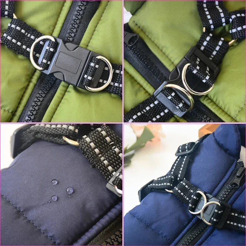 Pet Dog Winter Jacket with Harness