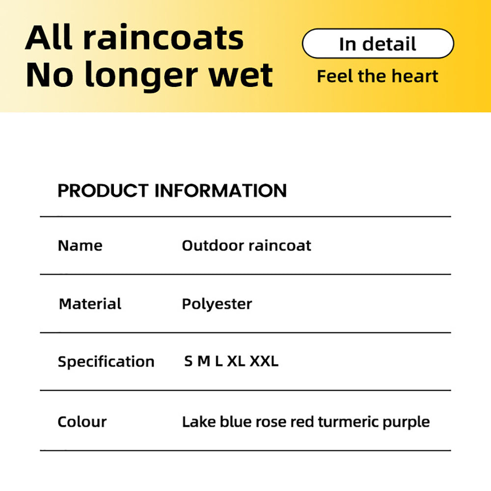 Dog Raincoat With Reflective Strap