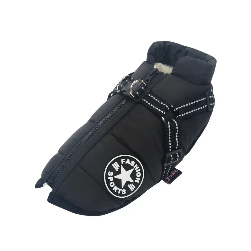 Pet Dog Winter Jacket with Harness