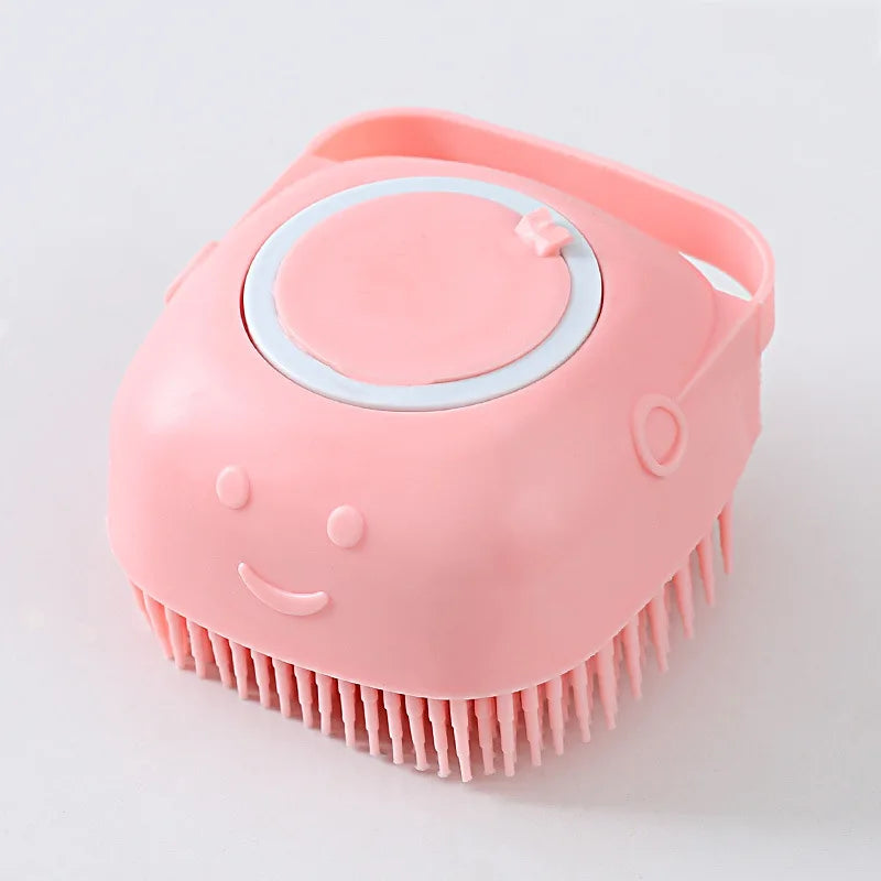 Pet Dog Shampoo Brush Cat Massage Comb Grooming Scrubber for Bathing Short Hair Soft Silicone Rubber Pet Shower Accessories