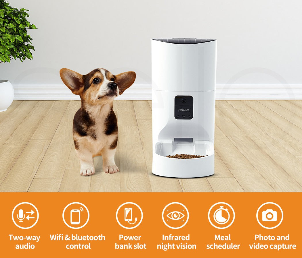 Pawz 9L Auto Pet Feeder Automatic Camera Cat Dog Smart Wifi App Food Dispenser