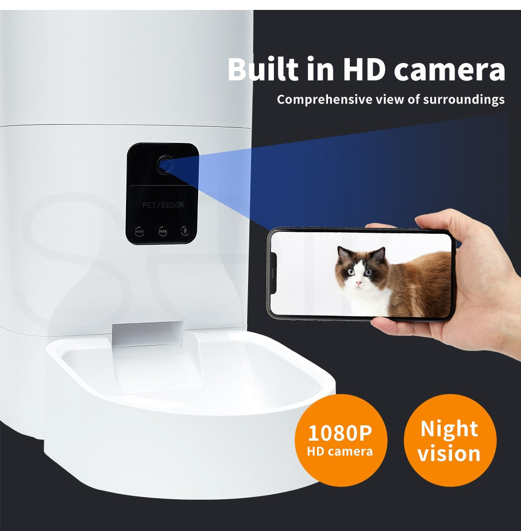 Pawz 9L Auto Pet Feeder Automatic Camera Cat Dog Smart Wifi App Food Dispenser