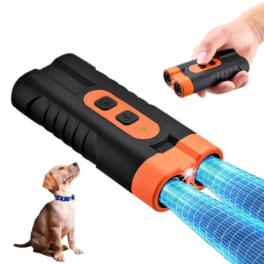 Dog Bark Guard - Professional Dog Training Tool with 2X Sonic Emitters Dog Shock Bark Collar Alternative