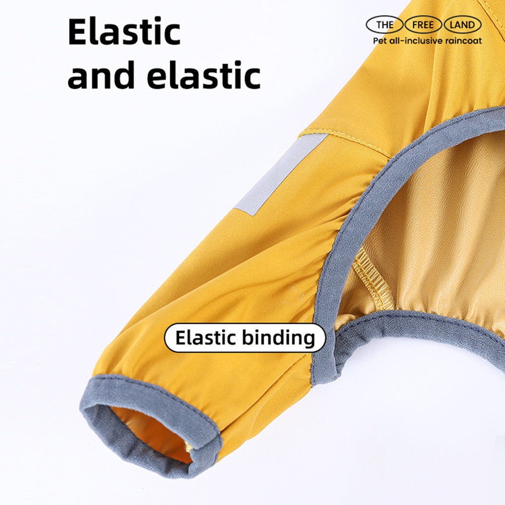 Dog Raincoat With Reflective Strap