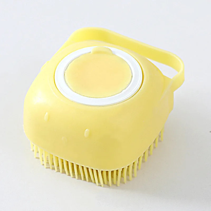 Pet Dog Shampoo Brush Cat Massage Comb Grooming Scrubber for Bathing Short Hair Soft Silicone Rubber Pet Shower Accessories
